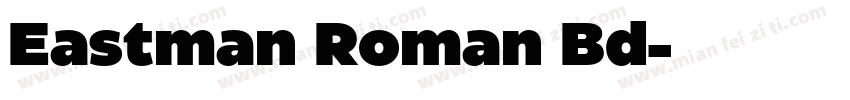 Eastman Roman Bd字体转换